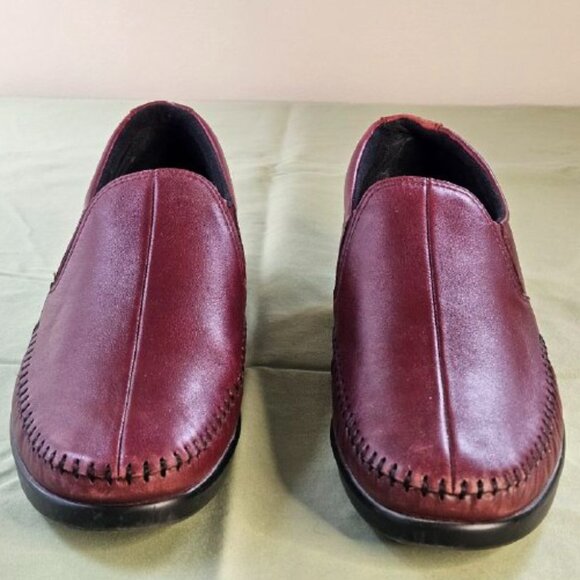 SAS Tripad Comfort Burgundy Leather Dream Shoes Slip-On Women's 10.5 M Width - Picture 2 of 16